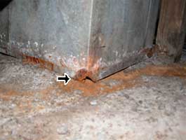 rusty distribution box
